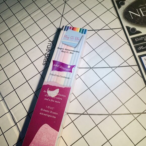 Scrapbooking Lot Book Stickers & ColorCore Card Stock 20 Colors Pack Sand NEW - Picture 5 of 10